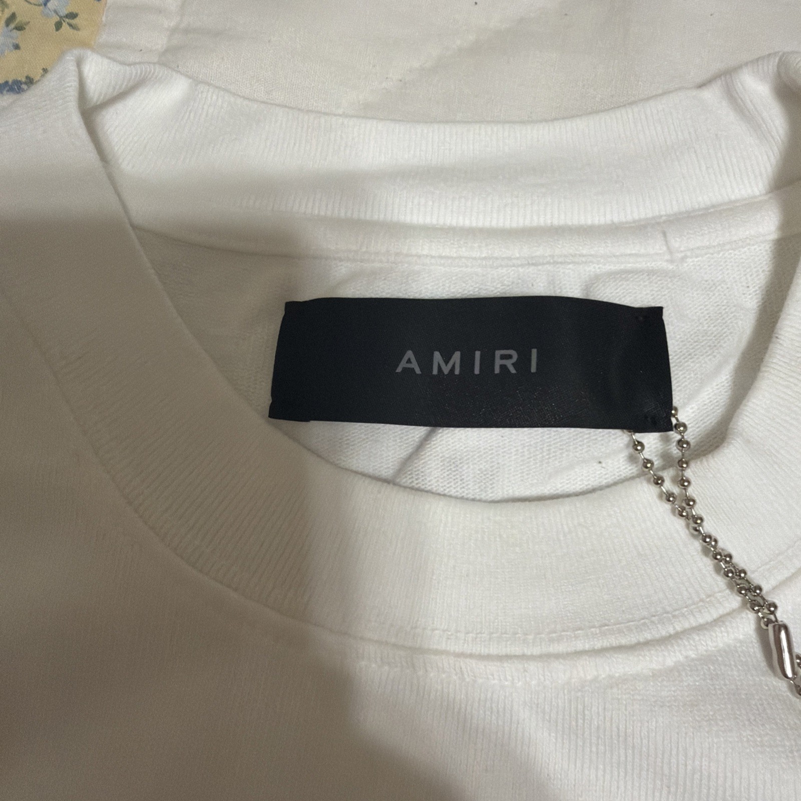 Authentic AMIRI 22 Skater Tee White Crew Neck Short Sleeved T-Shirt Men’s Size S