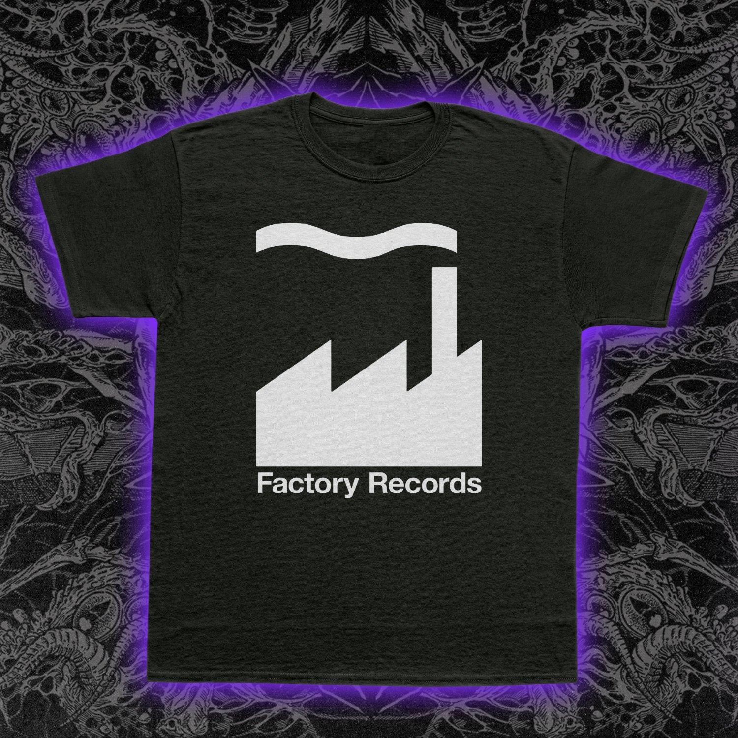 Factory Records T-Shirt Manchester Post-Punk Indie Music Joy Division New Order