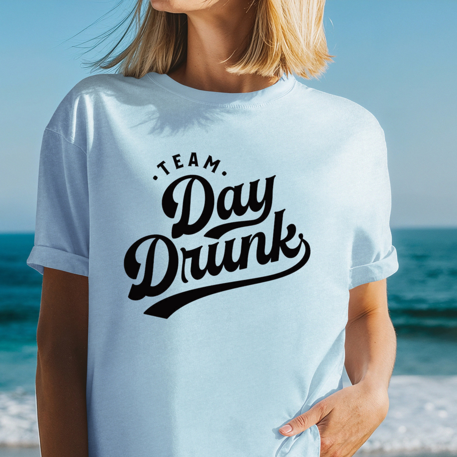 Team Day Drunk T-shirt | Funny Drinking Tee, Vacation Shirt