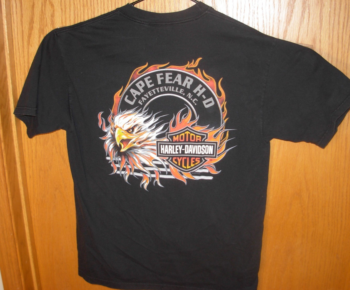Vnt. Harley Davidson T-Shirt Men&rsquo;s Medium Black Short Sleeve20.5×29 made in USA