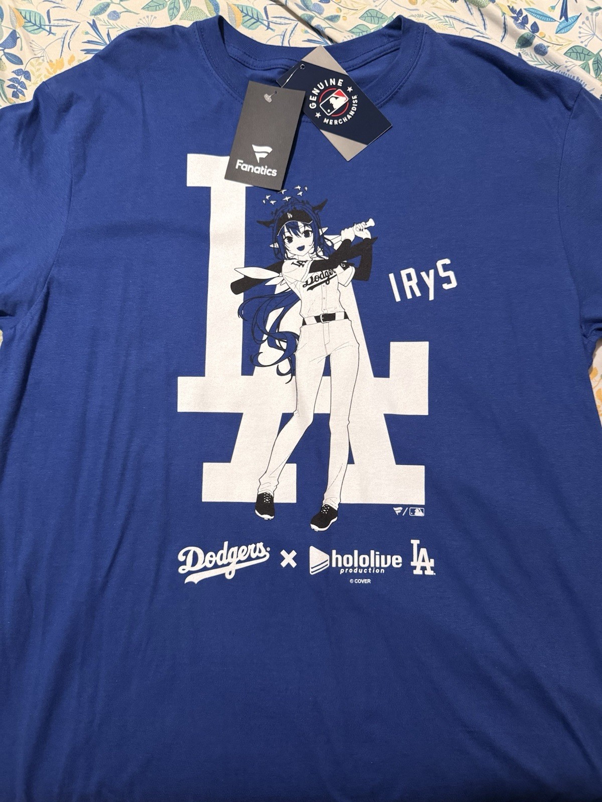 2025 LA Dodgers x Hololive Irys Large T-Shirt