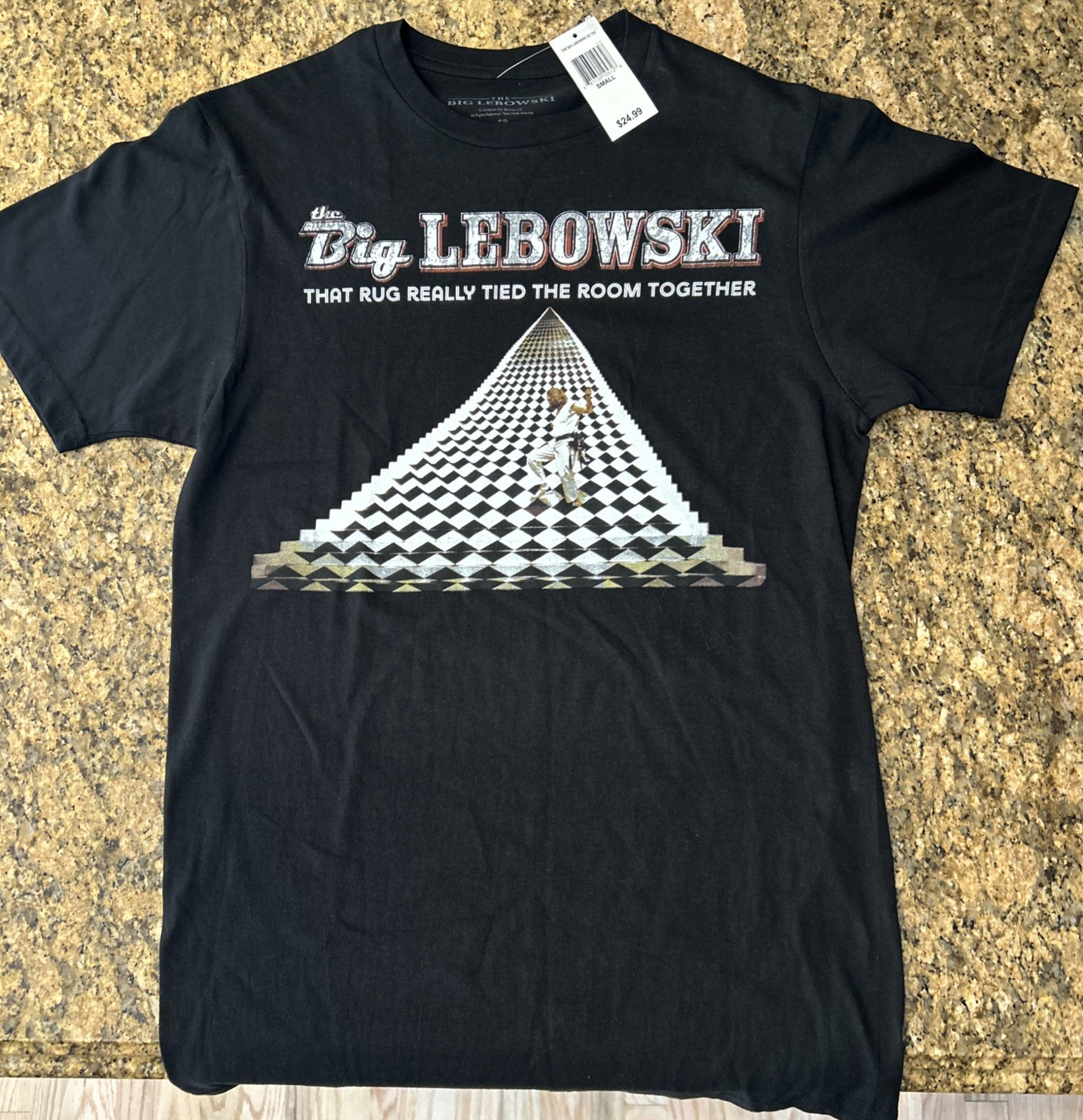 Big Lebowski T Shirt Mens Small That Rug Really Tied the Room Together New Tags