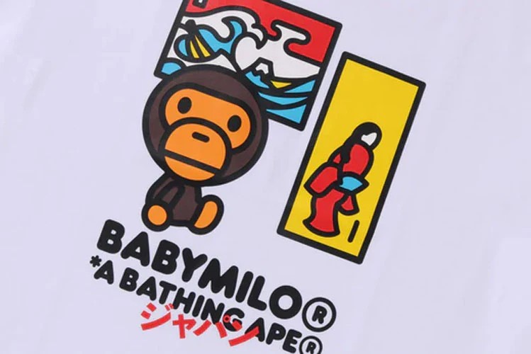 A BATHING APE Men&rsquo;s JAPAN ART BABY MILO TEE ( Japan Limited ) 2M22110011