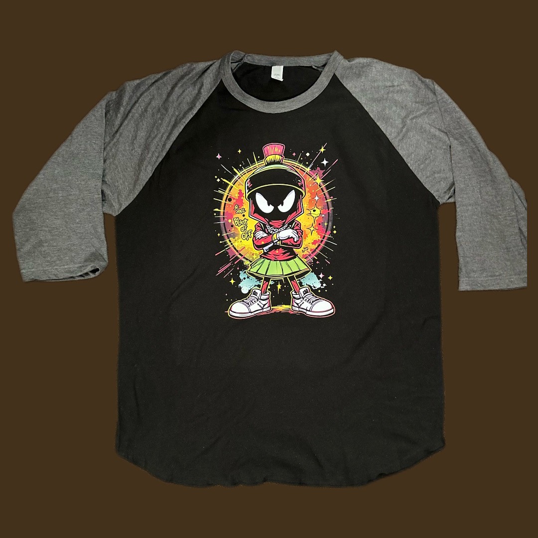 « Marvin the Martian » Space Warrior Raglan Tee