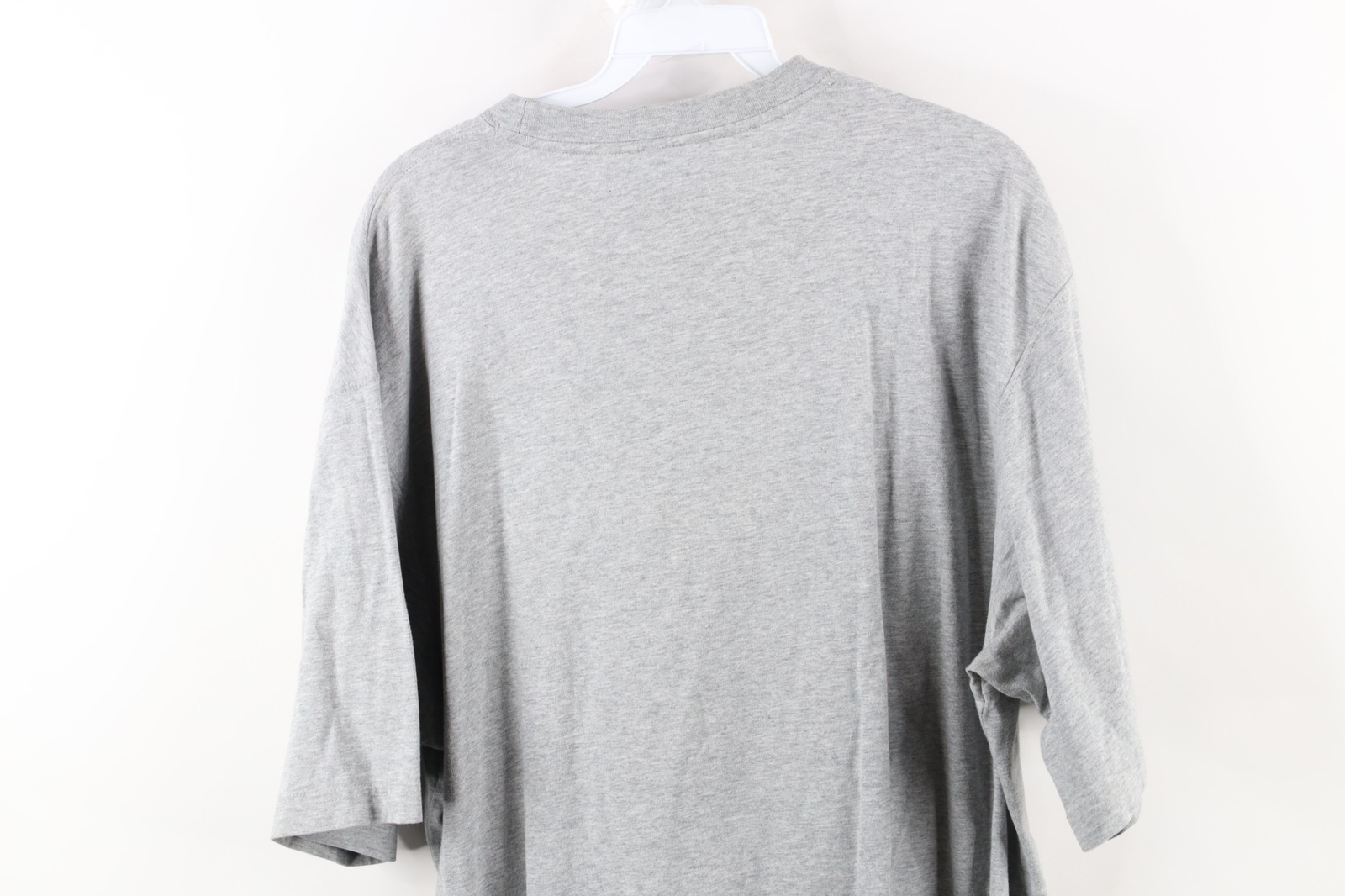 Vintage LL Bean Mens Large Blank Baggy Fit Short Sleeve T-Shirt Heather Gray