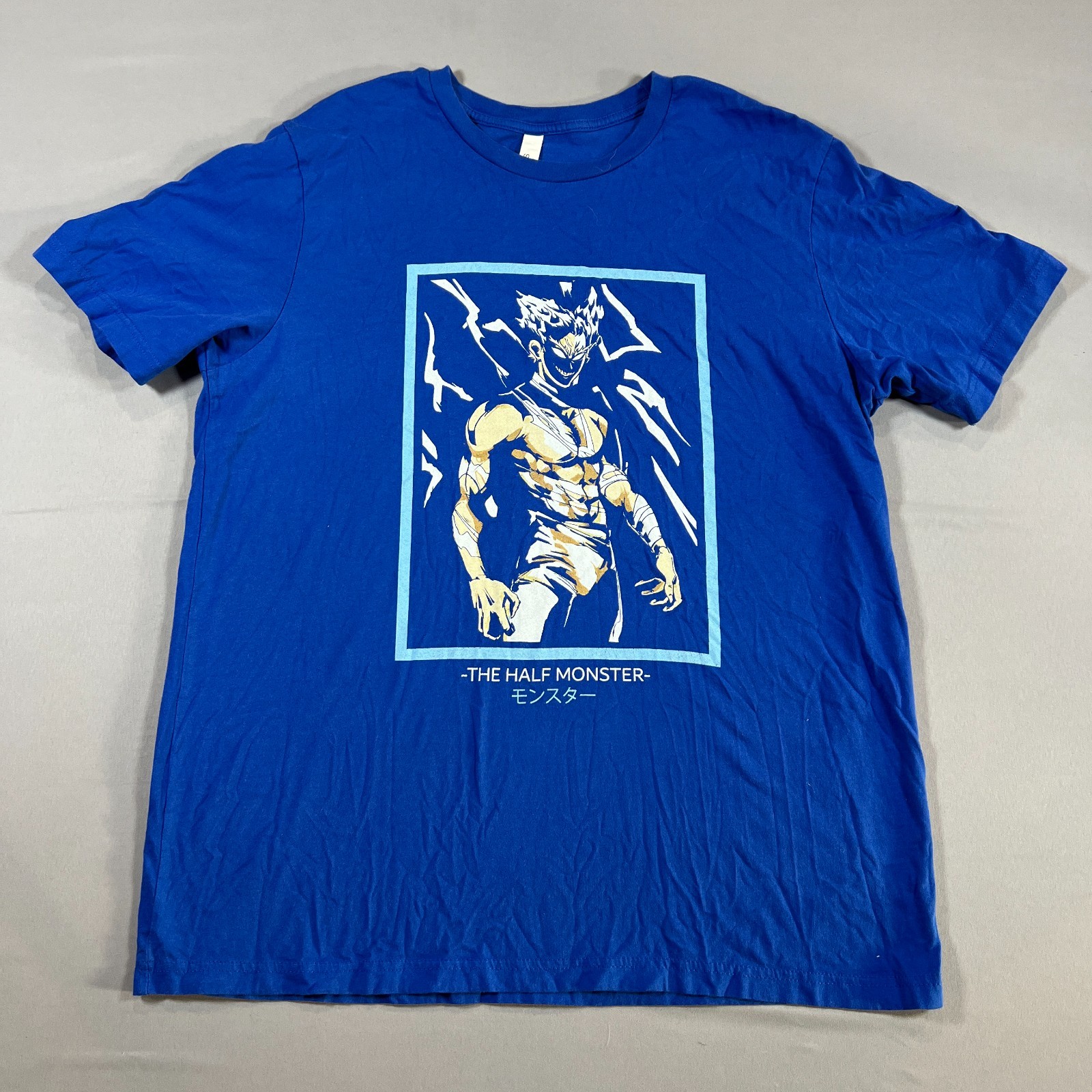 Bella+Canvas T Shirt Mens XL Blue Graphic Print Cotton Short Sleeve Crew Neck