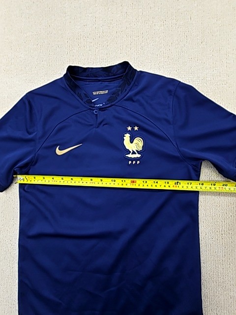 Nike Men&rsquo;s Navy France Soccer Jersey S Dri-FIT Short Sleeve