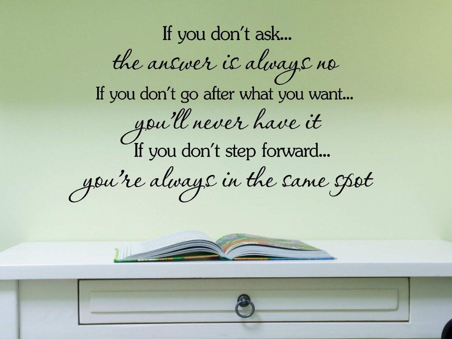 If You Don&rsquo;T Ask, the Answer Is Always No. If You Don&rsquo;T Go after What You Want,