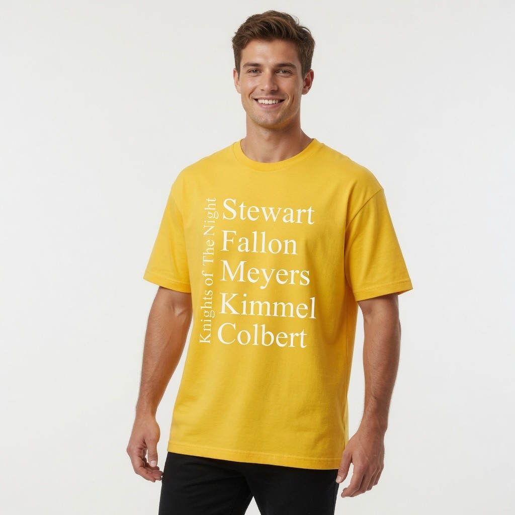 Knights of The Night Late Night Talk Show Oversize Cotton Tee