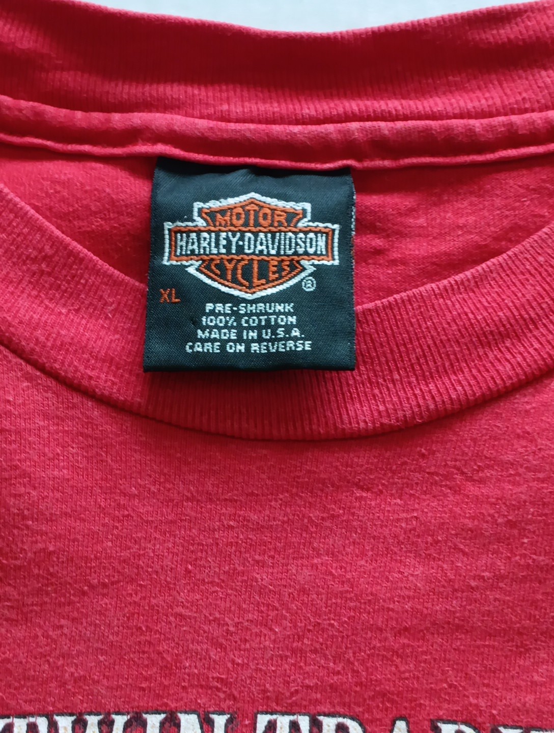 Vintage 1995 Harley Davidson V-Twin Tradition Houma LA SINGLE STITCH XL Shirt