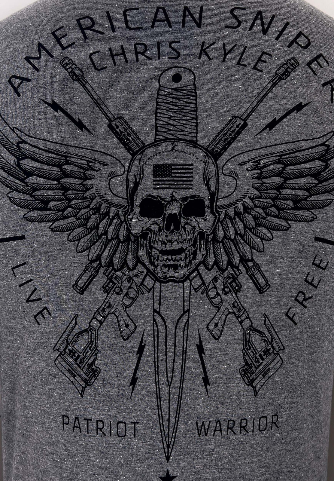 Howitzer Style Men&rsquo;s T-Shirt CHRIS KYLE CIRCLE SHIELD Military Grunt MFG