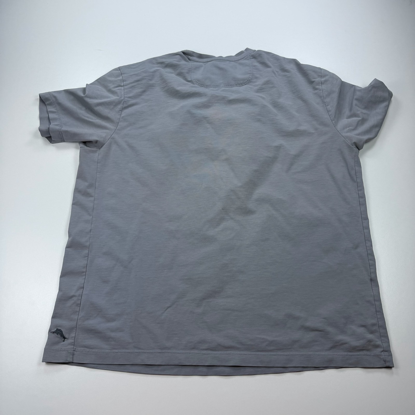 Tommy Bahama Island Zone Shirt Mens Extra Large XL Gray Crew Neck UPF 50+