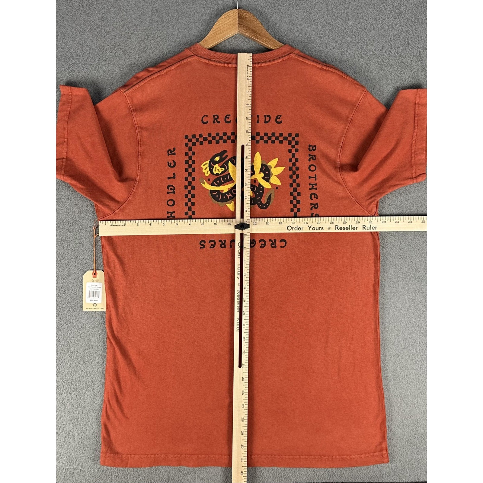 Howler Bros Shirt Large Terracotta Orange Creative Creatures Nature Outdoor New