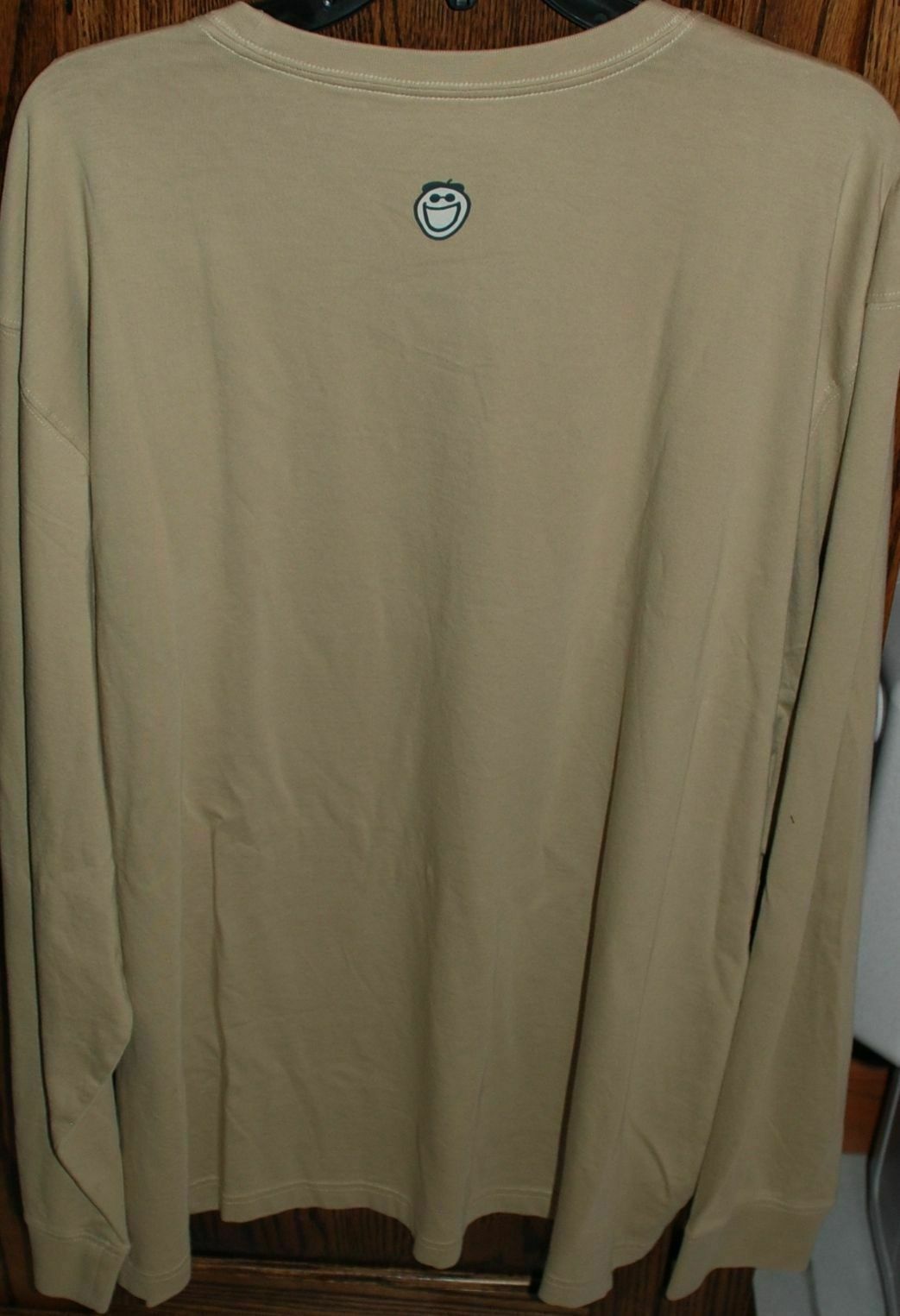 NWT Men&rsquo;s Life Is Good Ride On Motorcycle Khaki LS Crusher Tee