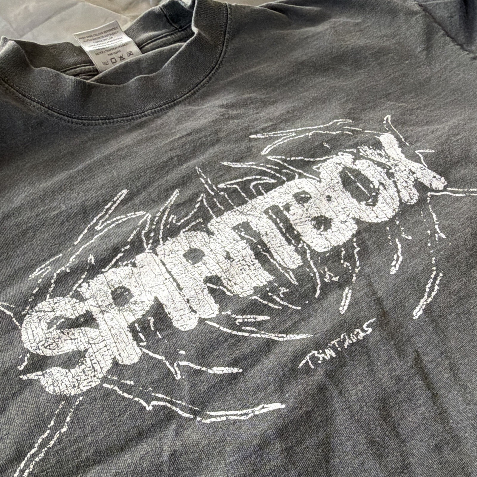 Spiritbox 2025 Tour Shaka Wear Super Max Heavy Gray Graphic Long Sleeve Tee XL