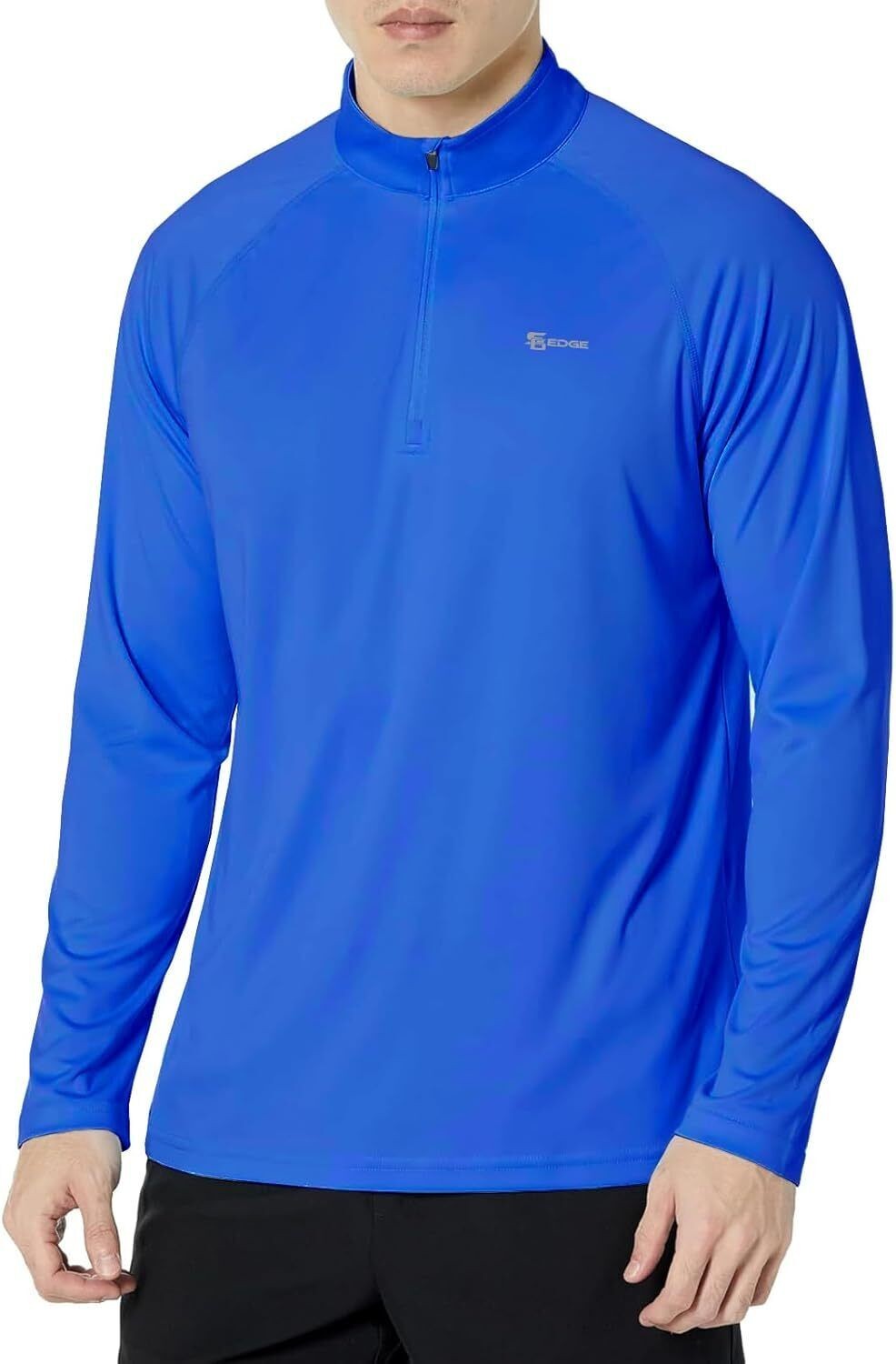 Men&rsquo;s Pullover Sweatshirt UPF 50+ Rash Guard 1/4 Zip Stand Collar Swim Shirt