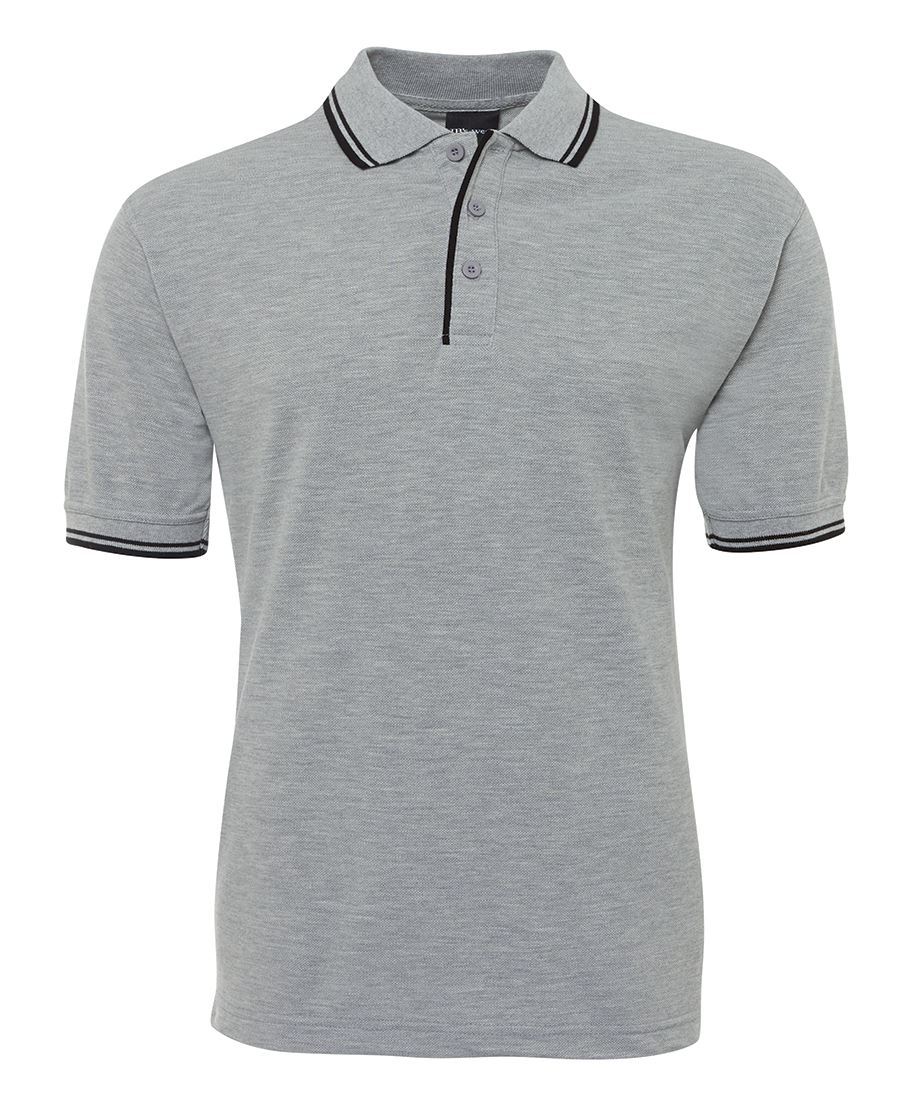 Jb&rsquo;s wear Adults Contrast Polo Shirts with UPF Protection Straight hem W/ Split