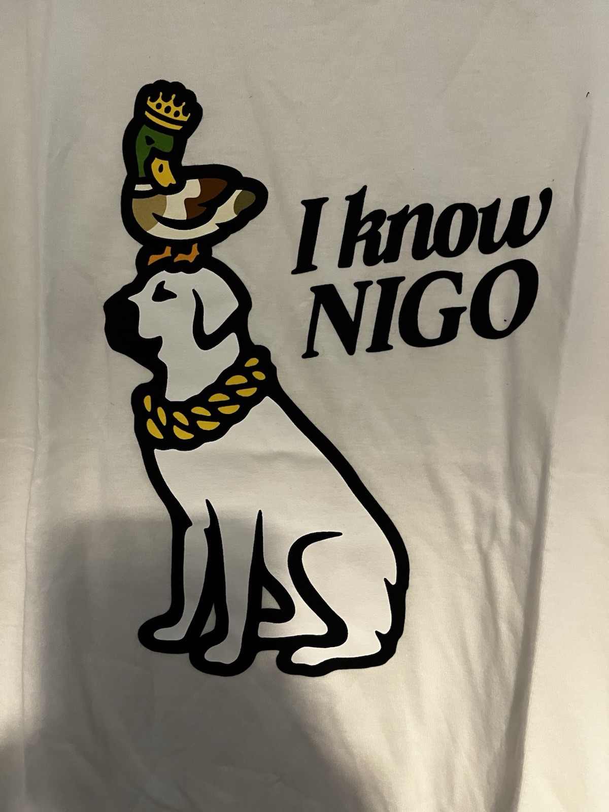 Human Made « I Know NIGO » Dog (NY Pop-Up) T-Shirt Brand New