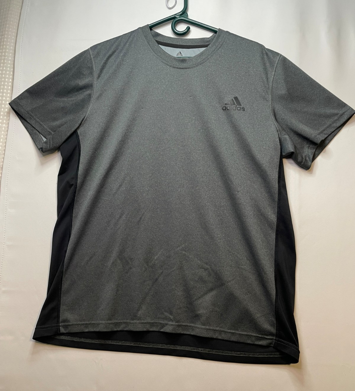 Adidas Climacool shirt mens XL short sleeve gray