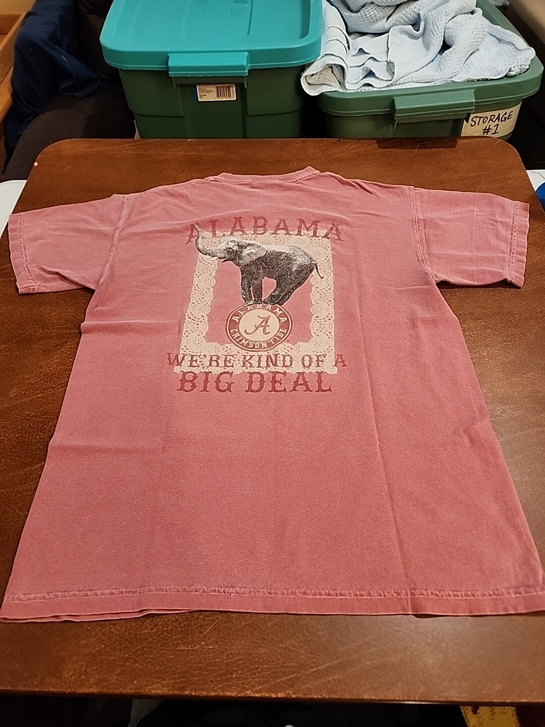 Alabama Crimson Tide Men&rsquo;s MEDIUM S/S Red « Were A Big Deal » T-Shirt EUC. SB2