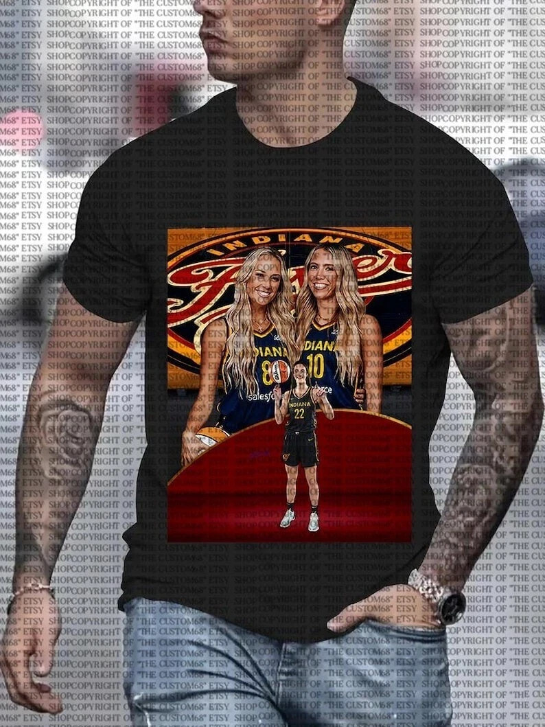 Step Sisters Lexie Hull Sophie Cunningham Indiana Fever Vintage T-Shirt S-4XL