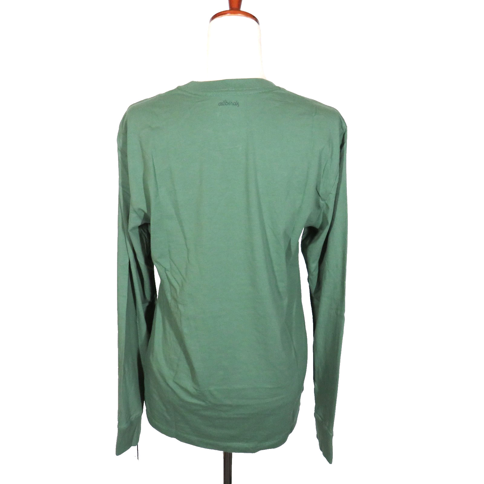 Allbirds Men&rsquo;s Organic Cotton Long Sleeve Tee In Hazy Cargo Green Size Small