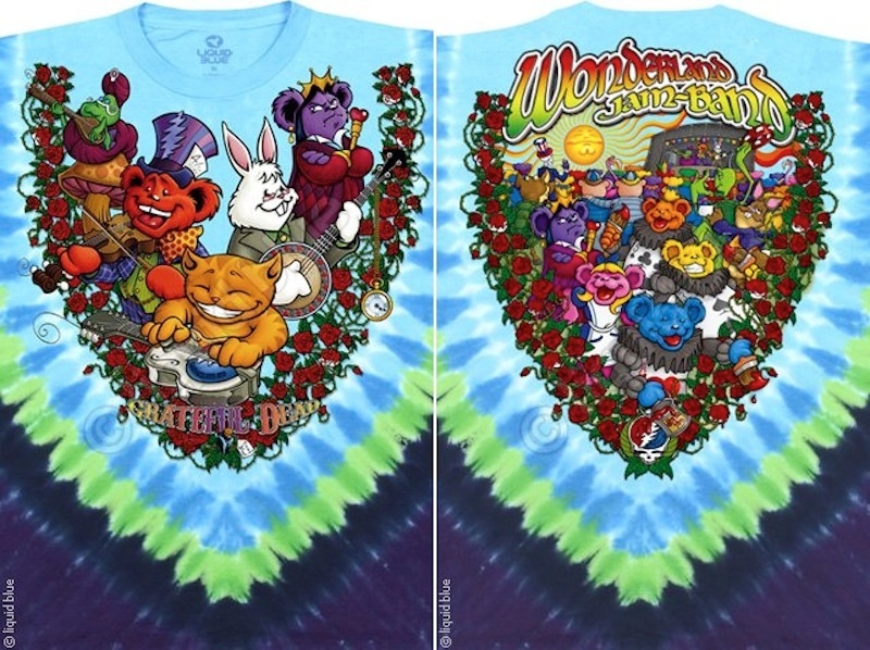 GRATEFUL DEAD-WONDERLAND JAMBAND-BEARS-TIE DYE TSHIRT M-L-XL-XXL-3X-4X-5X-6X