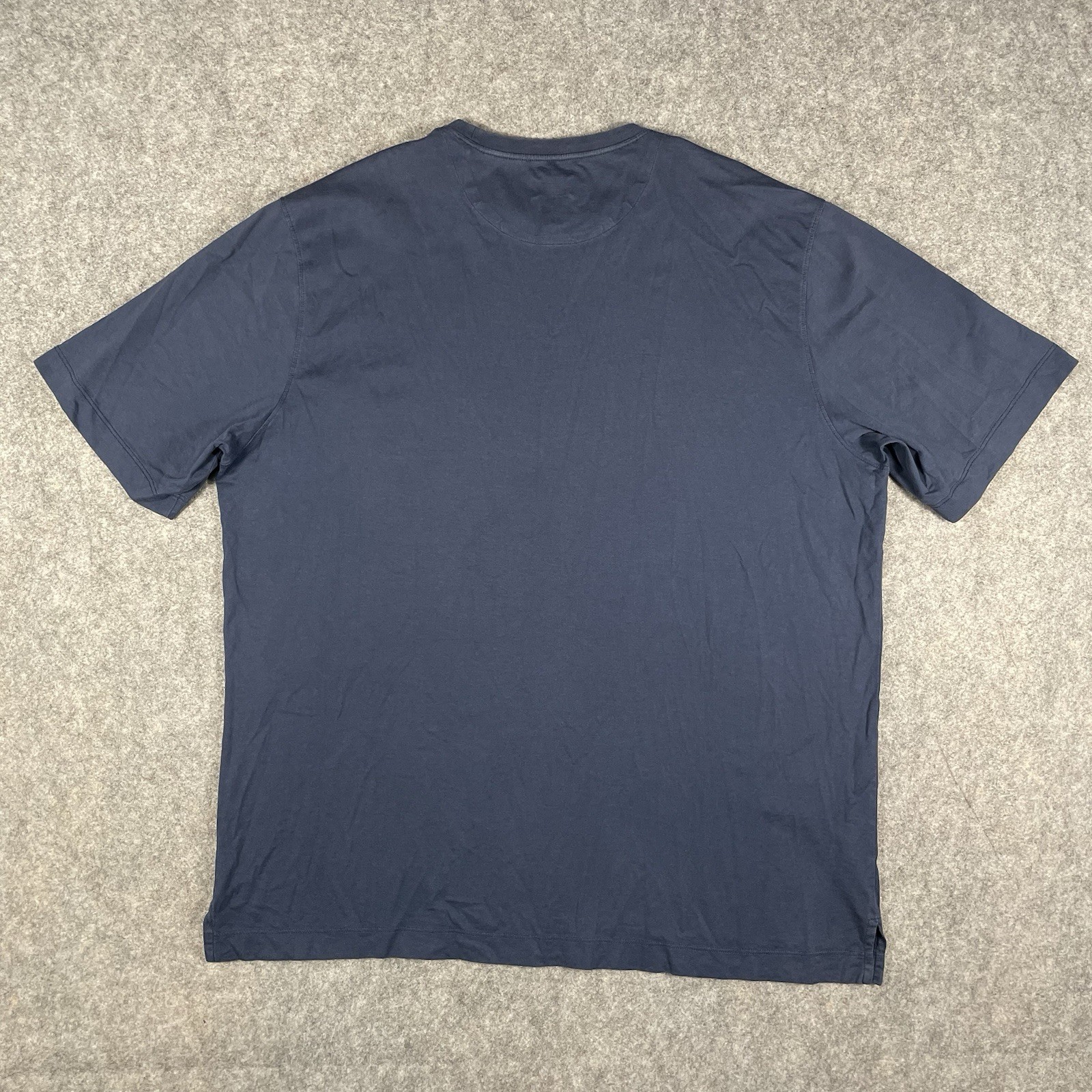 Left coast Tee T-Shirt Mens 2XL XXL Blue Crewneck Short Sleeve Pima Cotton