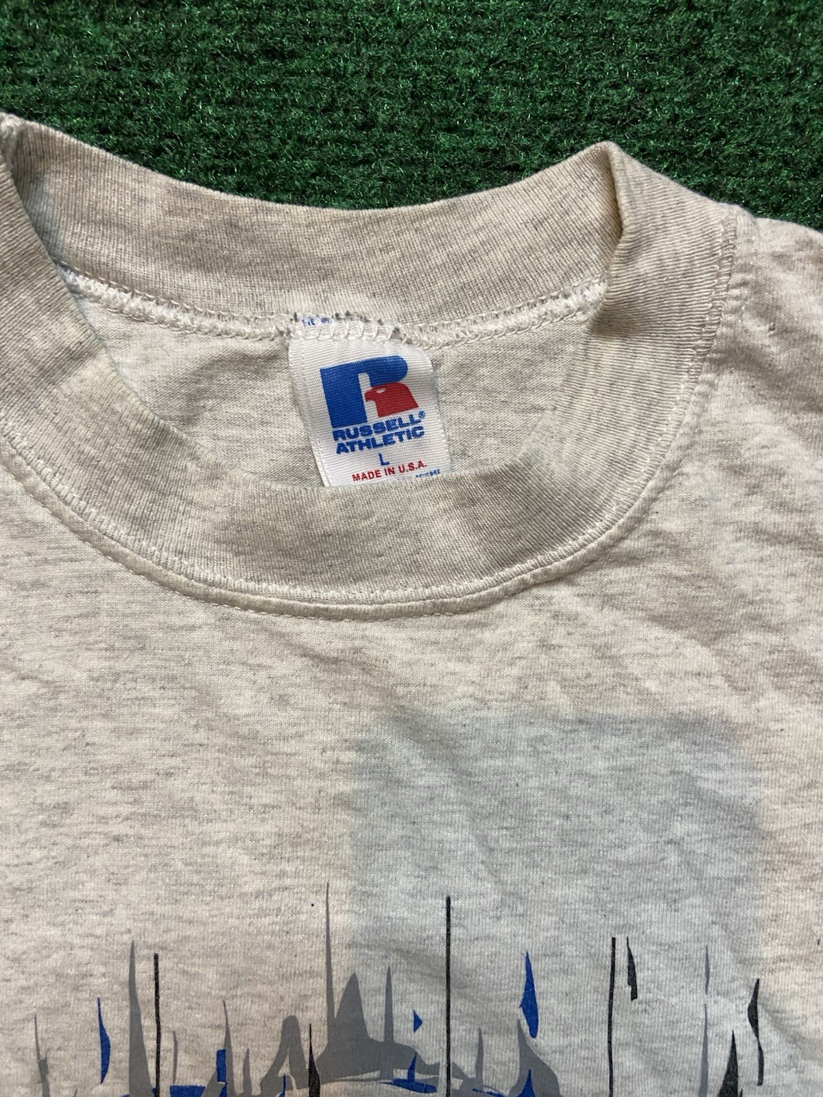 VTG 90s Brigham Young Football Russell Made In USA Shirt Sz L BYU