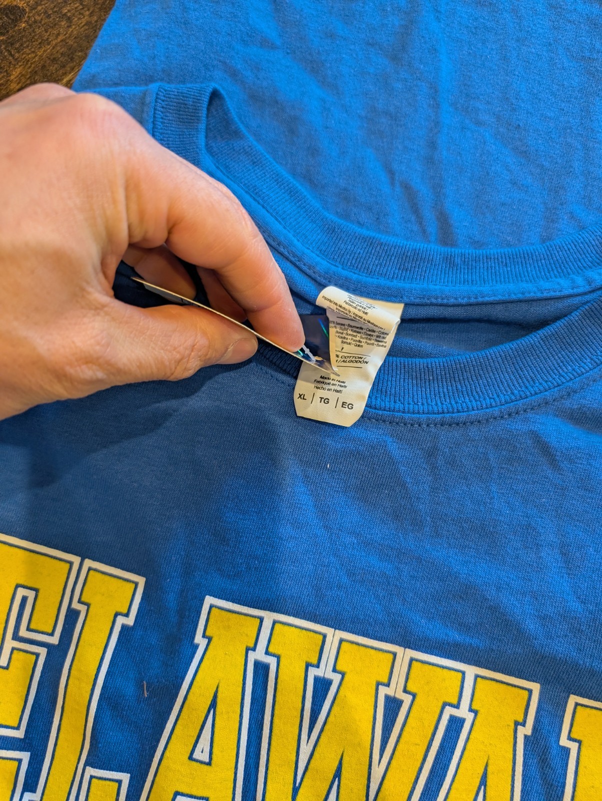 Lot Of Three XL Delaware Blue Hens New With Tags Gildan Heavy Cotton T-shirts