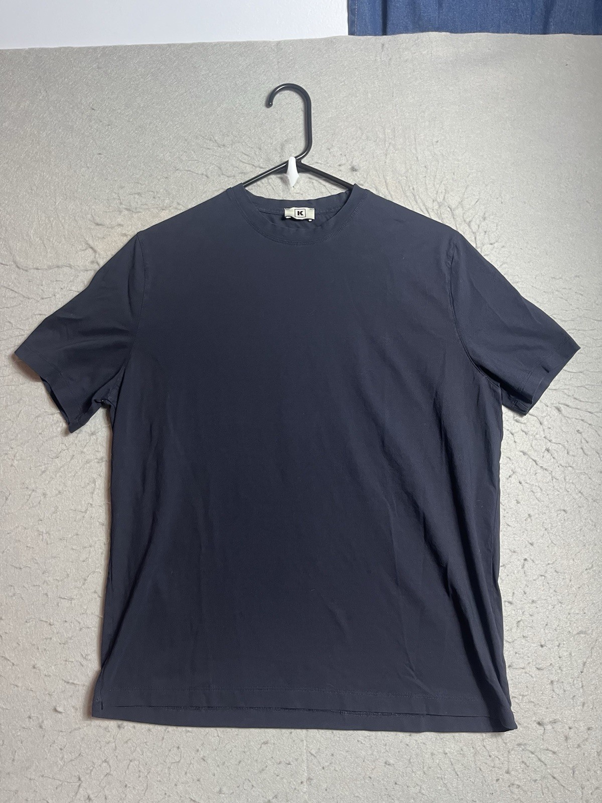 Kired by Kiton $250 Cotton Short Sleeve Navy Blue T-Shirt Sz 52 Made In Italy