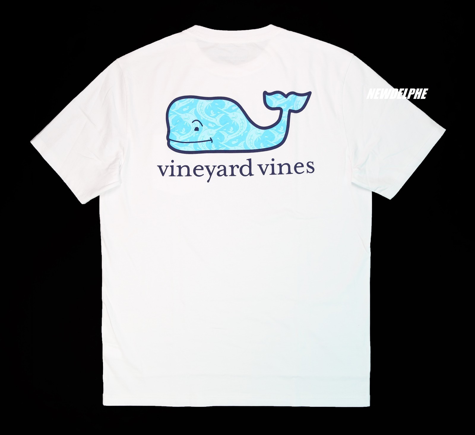 NWT Vineyard Vines Men SS Whale Pocket Crew Tee T-Shirt « MARLIN OUT OF WATER »
