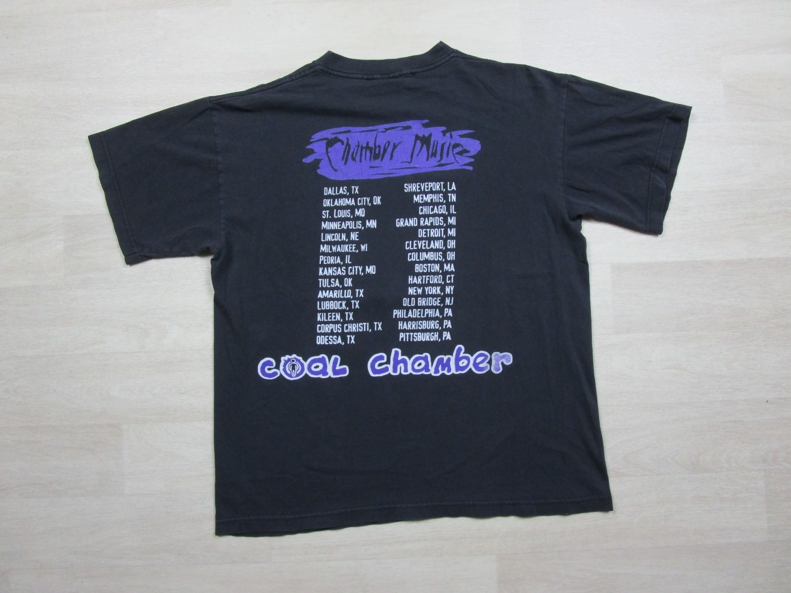 Coal Chamber Vintage 1999 BLUE GRAPE Chamber Music (L) Tour Shirt Single Stitch