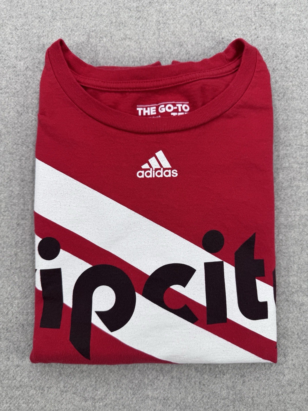 Adidas Portland Trail Blazers Rip City Playoffs T-Shirt Men&rsquo;s XL Red NBA Tee