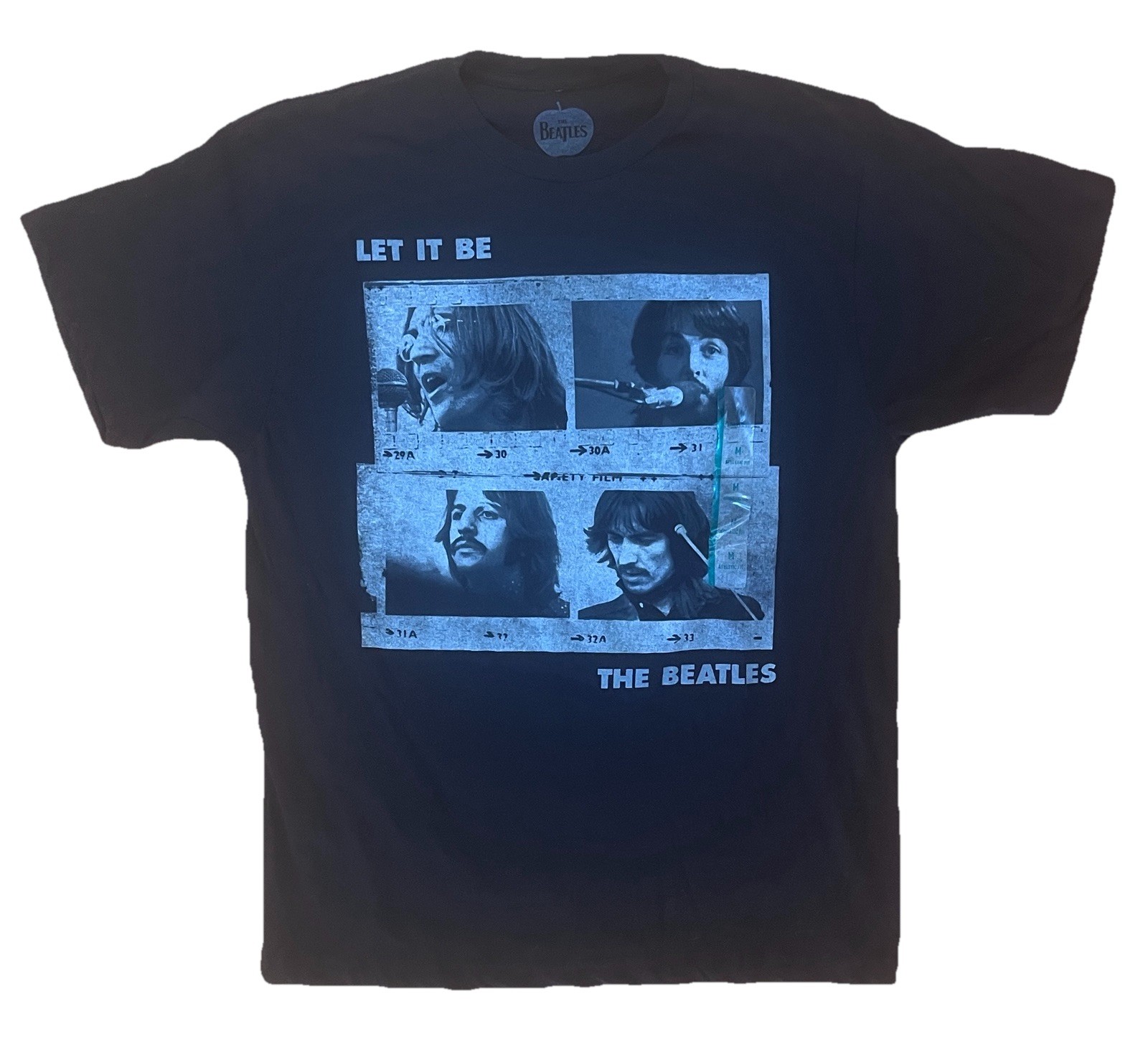 Beatles Let It Be T-Shirt T Shirt Officially Licensed Black Men&rsquo;s Size L