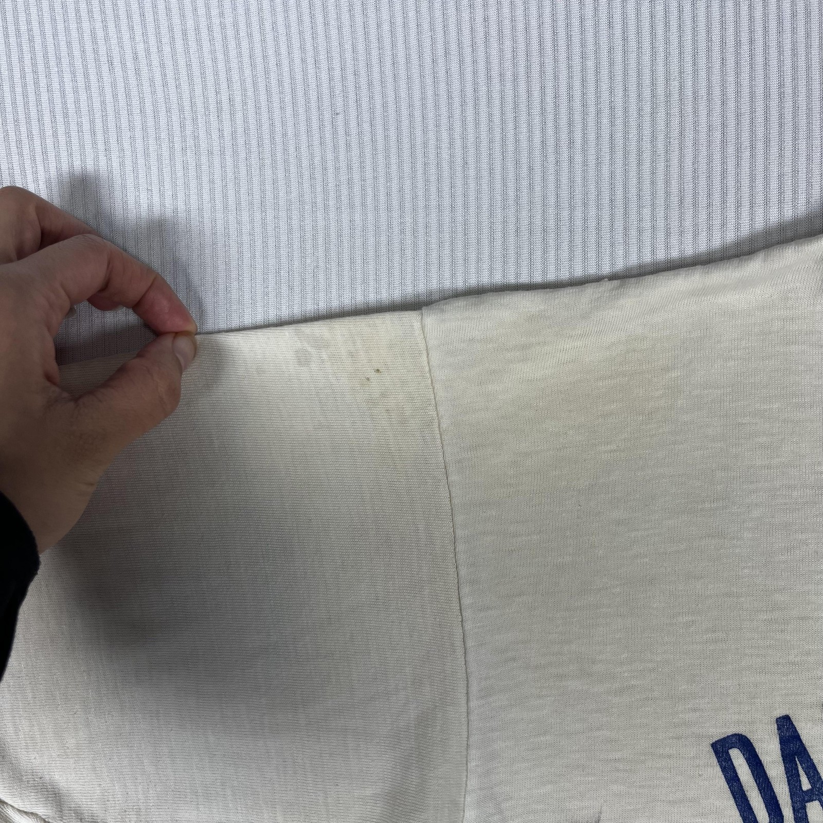 Vintage School Athletics Shirt White Dakota Adventist Academy Ringer PE Tee