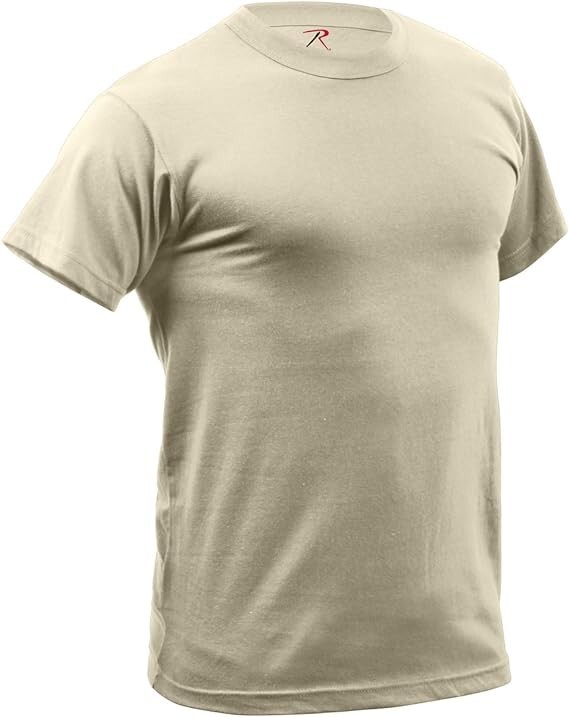 Rothco Quick Dry Moisture Wicking T-Shirt – Desert Sand – 9570 – Small