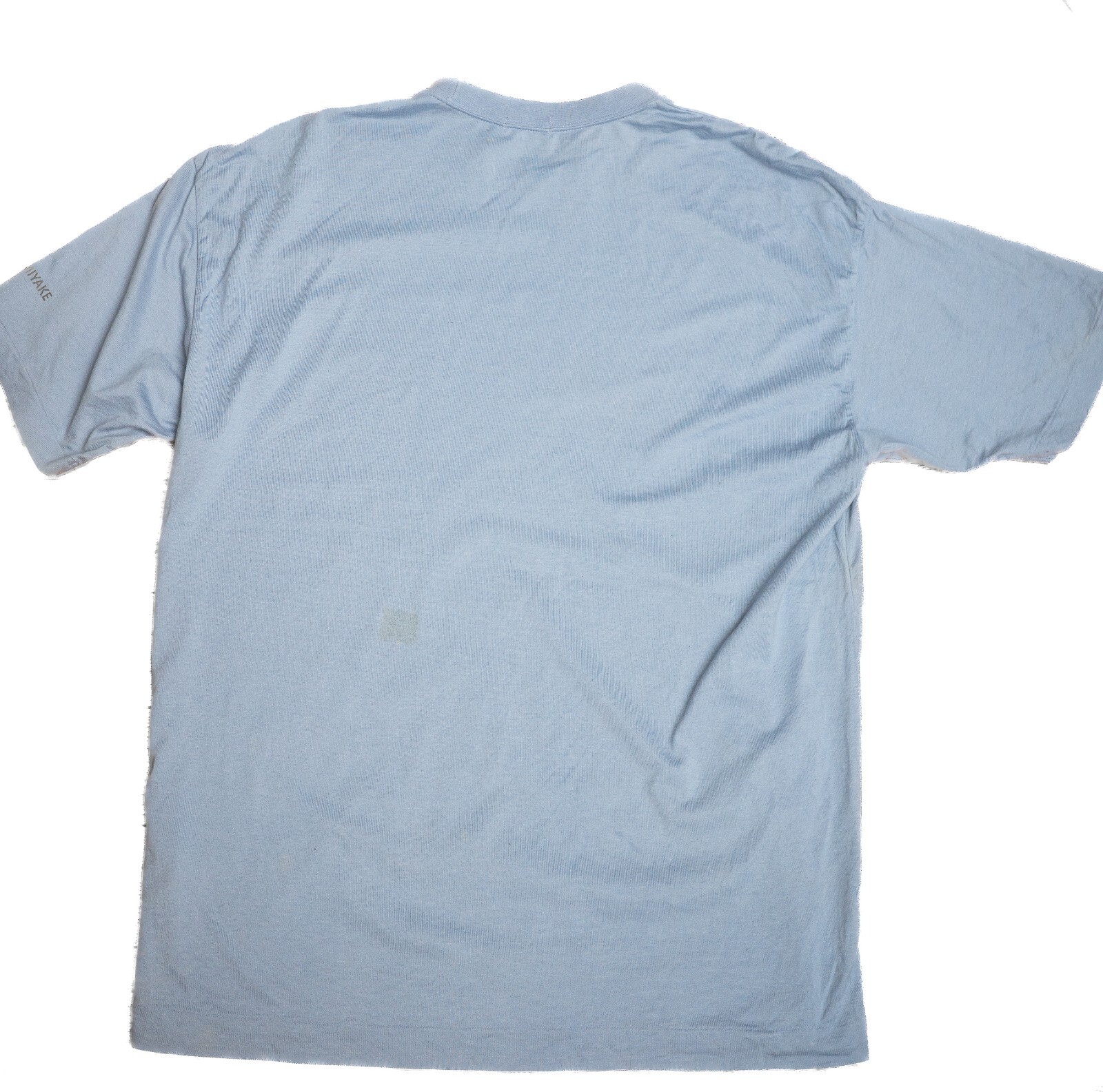 Issey Miyake Light Blue T-shirt With Sleeve Logo