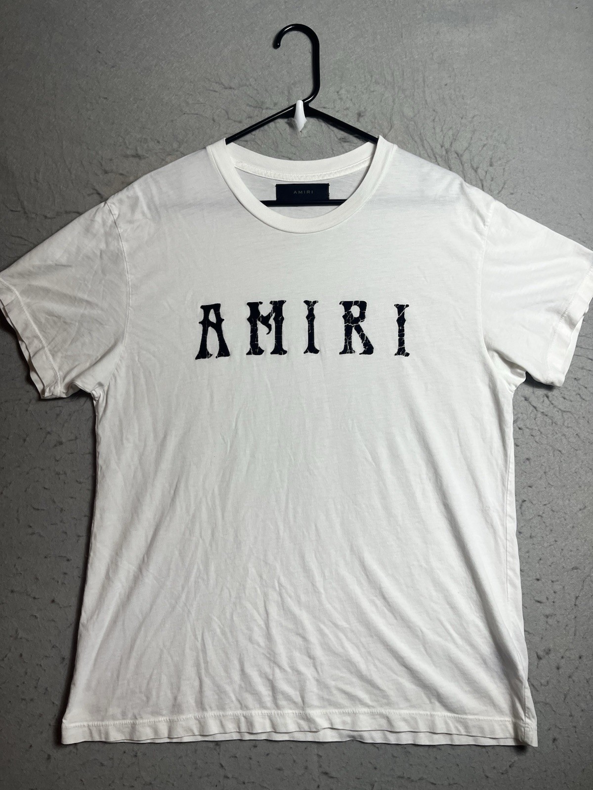Amiri Mens T Shirt Size Small S Core Logo White 100% Cotton USA Made