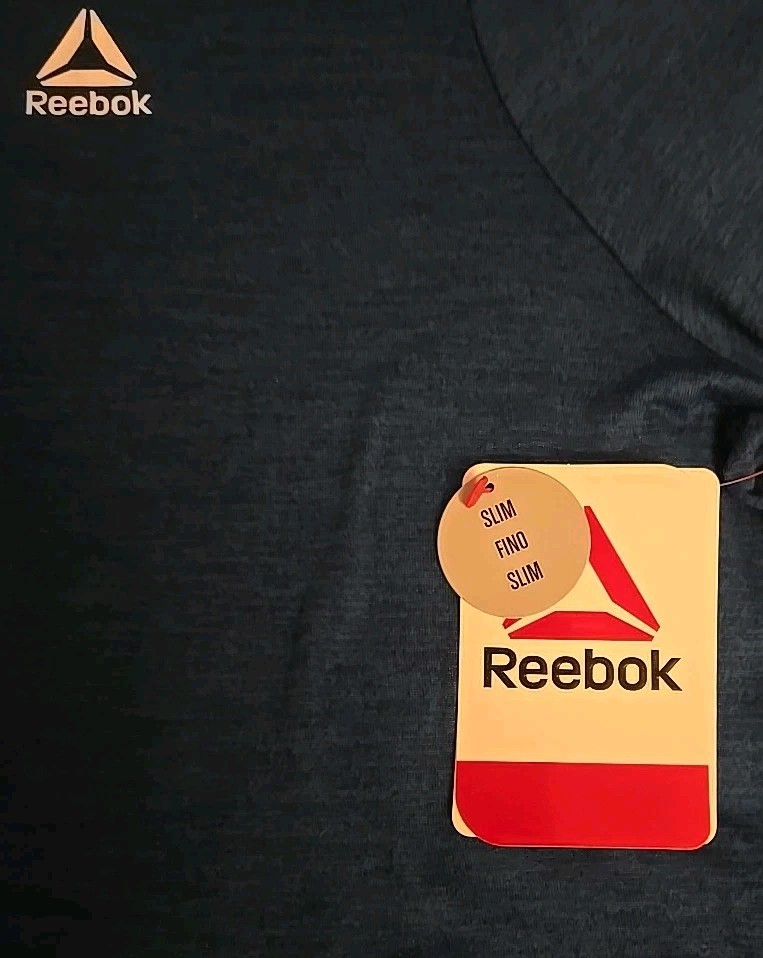 Reebok Men&rsquo;s Legacy Core Short Sleeve T-Shirt☆Sz M Or L☆Colors Neon Red/Cobalt