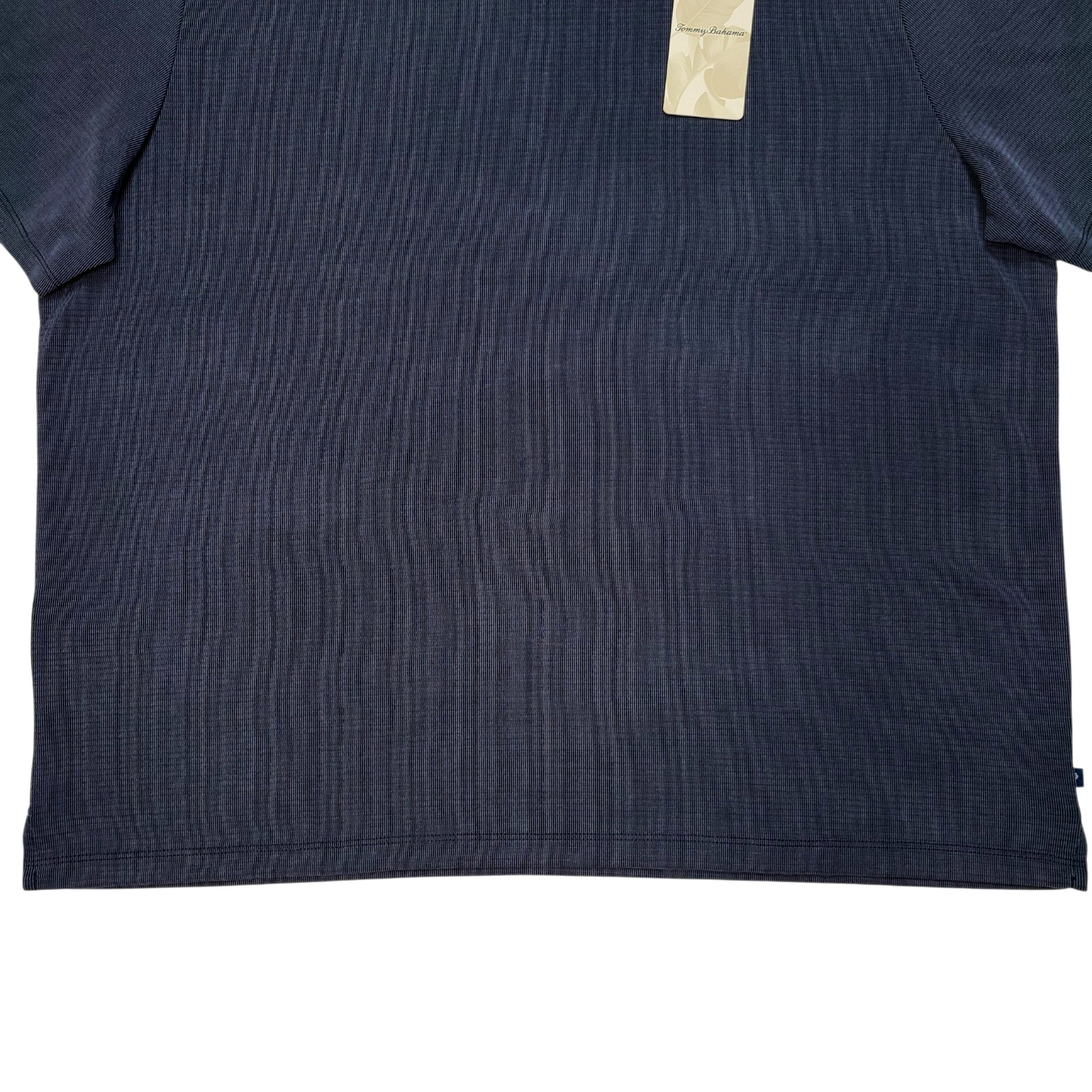 Tommy Bahama Shirt Mens XXL Vneck Coastal Crest Island Zone Blue Short Sleeve