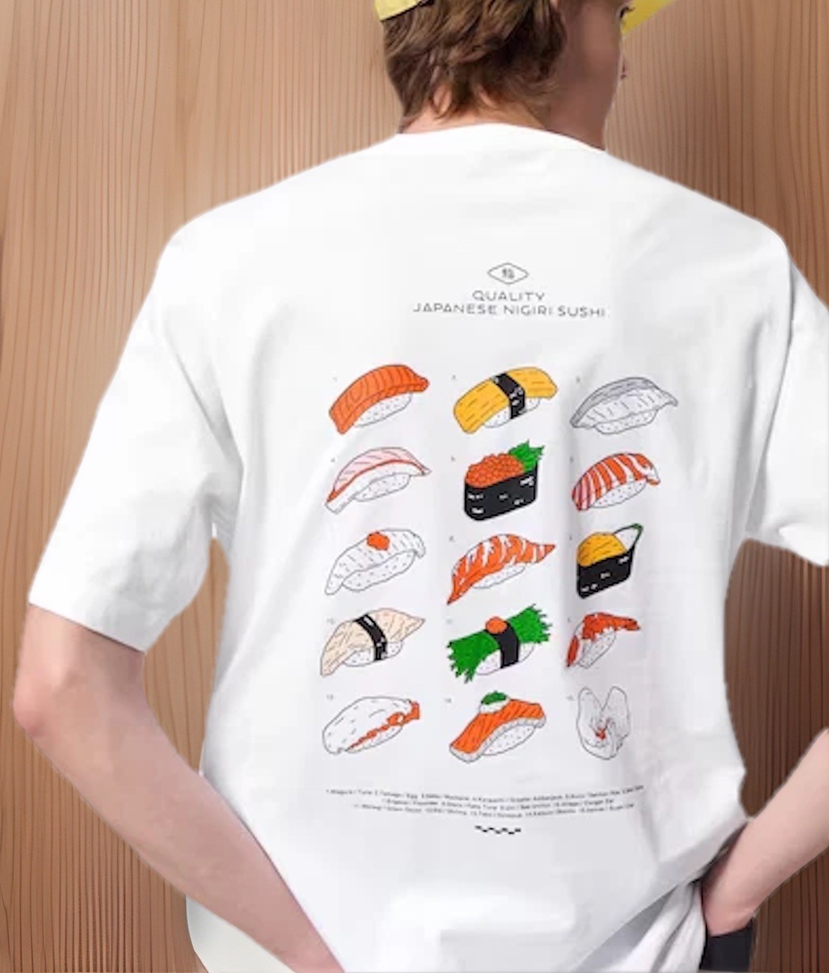 GU Graphic T-Shirt OMIYAGE Yunosuke + X Tee Japan Limited NEW Osushi Sushi New