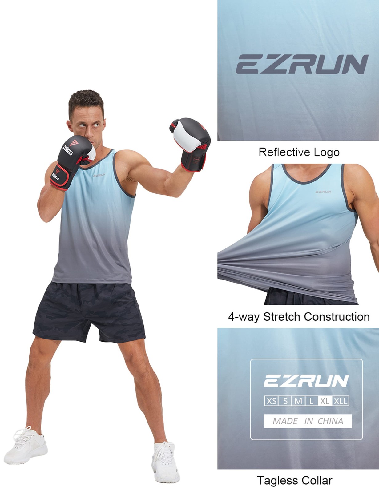 Men&rsquo;s Quick Dry Sport Tank Top for Bodybuilding Gym Athletic Jogging Running,…