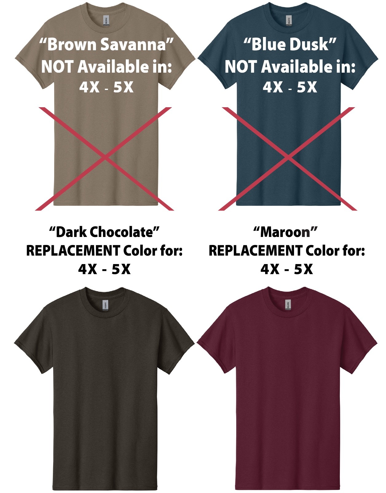Gildan Heavy Cotton Men&rsquo;s Crew T-Shirts Multipack (6 Pack)