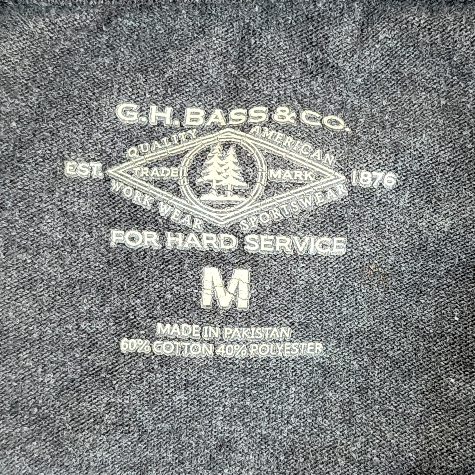 Rock Hills Lake G.H. Bass Gray Short Sleeve T-Shirt Men&rsquo;s M