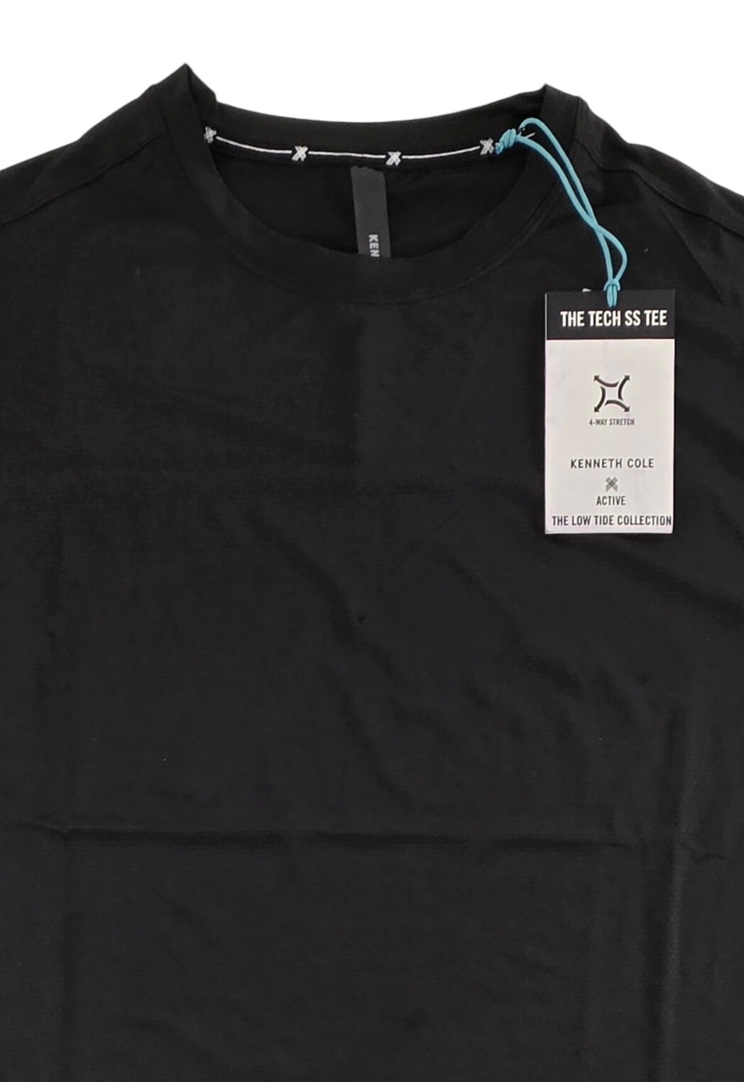 Kenneth Cole Tech S/S Tee Shirt Low Tide Collection Lightweight Stretch Slim Fit