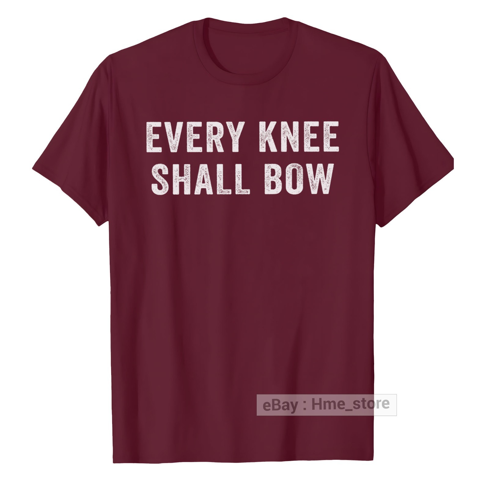 Every Knee Shall Bow Jesus As Lord T-shirt Christian Religion Bible Scripture