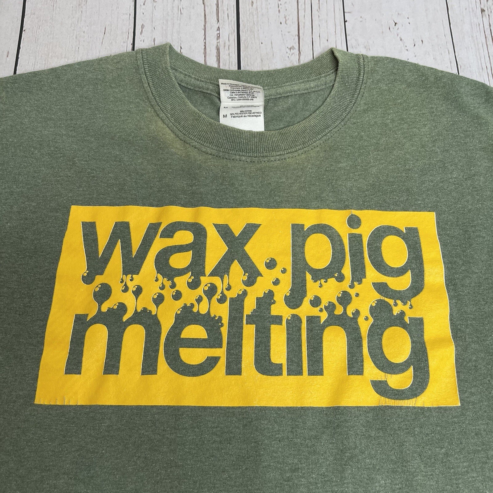 Wax Pig Melting Band Shirt Las Vegas Mens Size Medium Concert Tour Music Tee