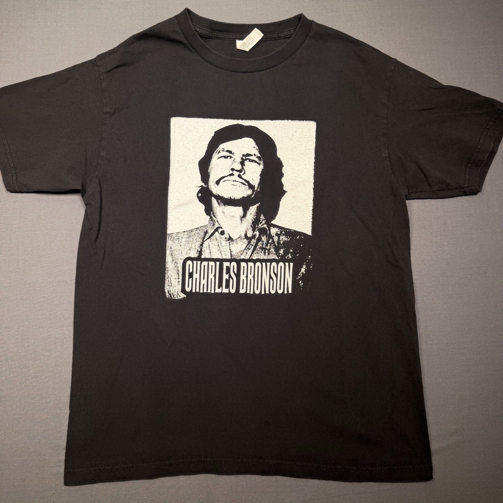 Charles Bronson Shirt Mens Medium Mugshot Photo Death Wish American Actor