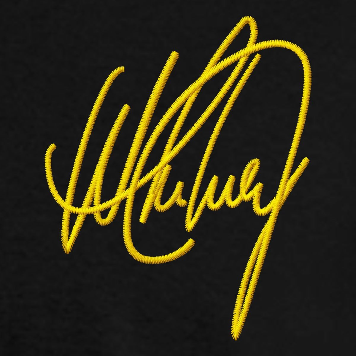 Whitney Houston Signature Logo Embroided Men&rsquo;s T-Shirt
